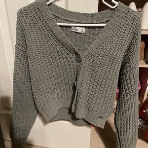 hollister cropped sweater